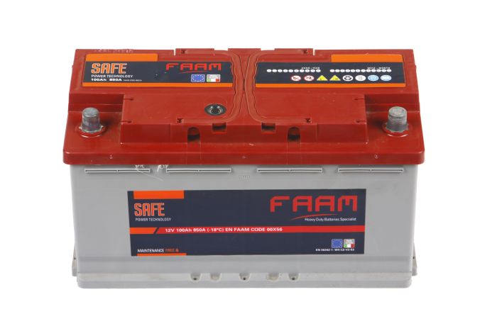 Акумулятор 6СТ-100, FAAM SAFE 00X56 850А, 12В, 100А*год