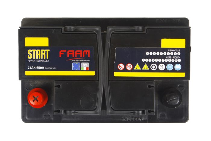 Акумулятор 6СТ-74, FAAM START 74R31 650А, 12В, 74А*год