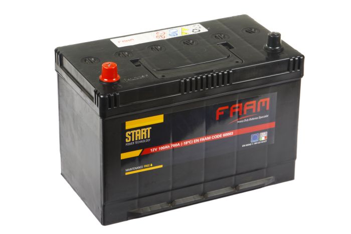 Акумулятор 6СТ-100, FAAM START 60003 760А, 12В, 100А*год