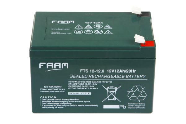 Акумулятор FAAM FTS12-12, 12В, 12А*год