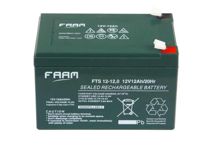 Акумулятор FAAM FTS12-12, 12В, 12А*год