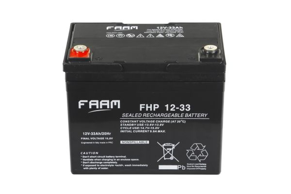 Акумулятор FAAM FHP12-33, 12В, 33А*год
