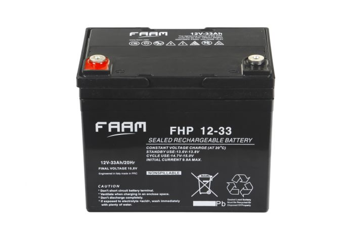 Акумулятор FAAM FHP12-33, 12В, 33А*год