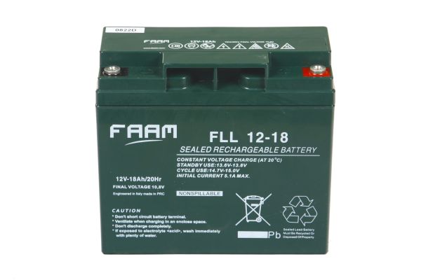Акумулятор FAAM FLL12-18, 12В, 18А*год