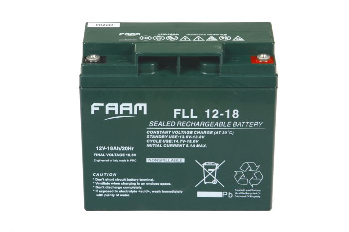 Акумулятор FAAM FLL12-18, 12В, 18А*год
