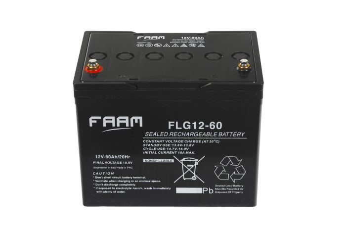 Акумулятор FAAM FLG12-60, 12В, 60А*год