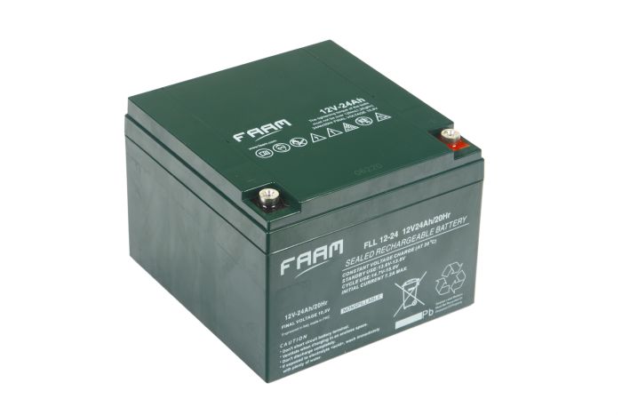 Акумулятор FAAM FLL12-24, 12В, 24А*год