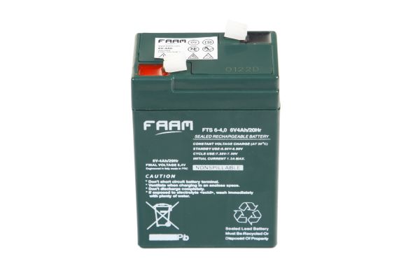 Акумулятор FAAM FTS6-4.0, 6В, 4А*год