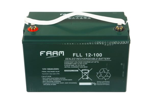 Акумулятор FAAM FLL12-100, 12В, 100А*год