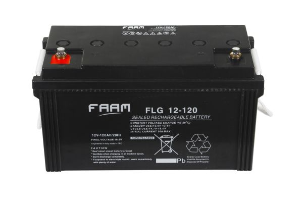 Акумулятор FAAM FLG12-120, 12В, 120А*год