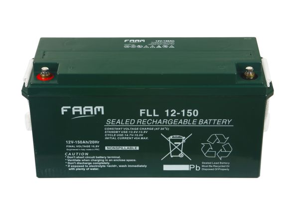 Акумулятор FAAM FLL12-150, 12В, 150А*год