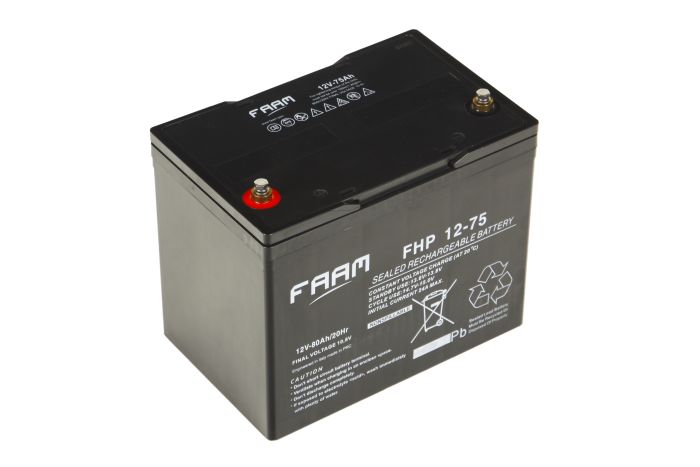 Акумулятор FAAM FHP12-75, 12В, 75А*год