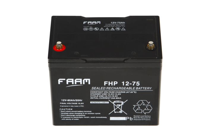 Акумулятор FAAM FHP12-75, 12В, 75А*год