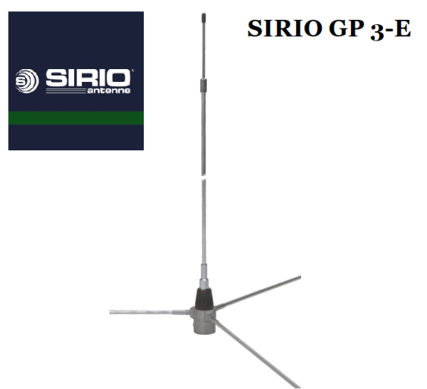 Антена базова SIRIO GP 3-E (135-175 МГц, 1,5м)
